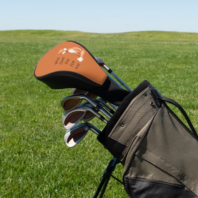 What Does the Fox Say? Golf Head Cover (In Situ)