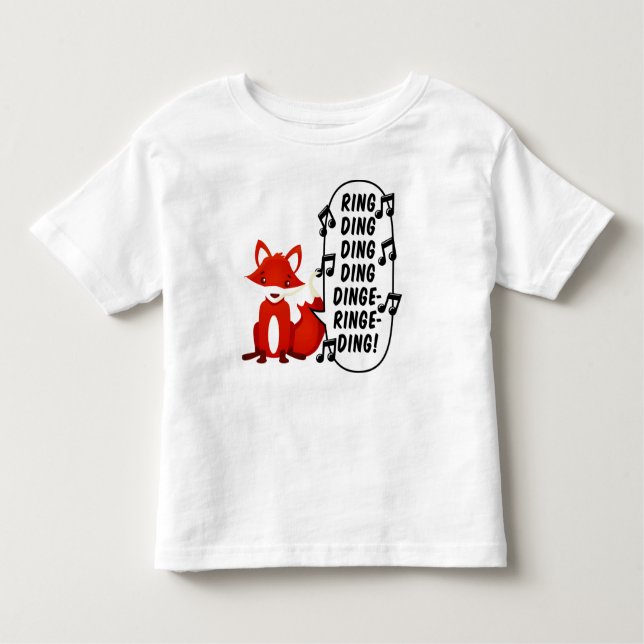 What does the fox say? toddler T-Shirt (Front)