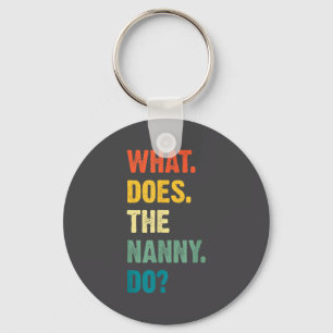 What Does The Nanny Do Black Uni Adult  Key Ring