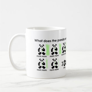 What does the panda say? coffee mug
