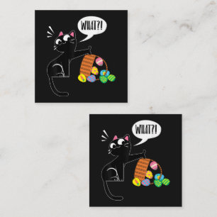 WHAT ! Easter Cat Enclosure Card