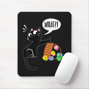 WHAT ! Easter Cat Mouse Pad