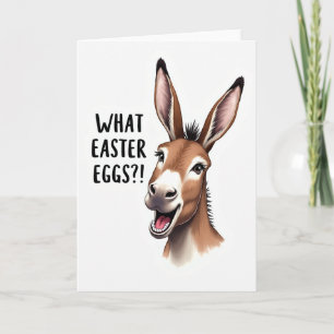 What Easter Eggs Horse Funny Card