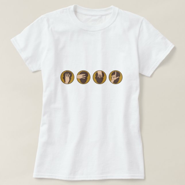 What Ever Major Loser! Funny Hand Sign T-Shirt (Design Front)
