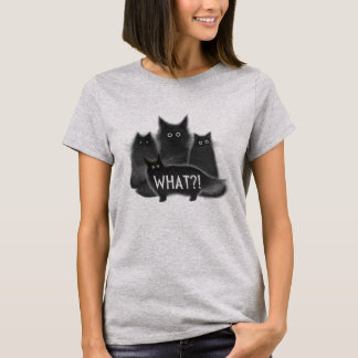 "What?!" Funny Cat T-Shirt