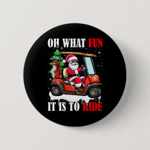 What Funny It Is To Drive Christmas Santa Driving 6 Cm Round Badge