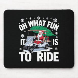 What Funny It Is To Drive Christmas Santa Driving Mouse Pad