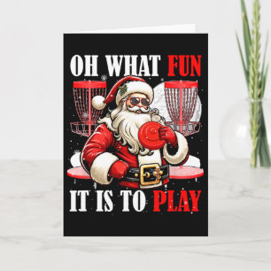 What Funny It Is To Play Christmas Santa Playing D Card