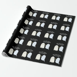 What Ghost Around Comes Around Halloween Pun  Wrapping Paper