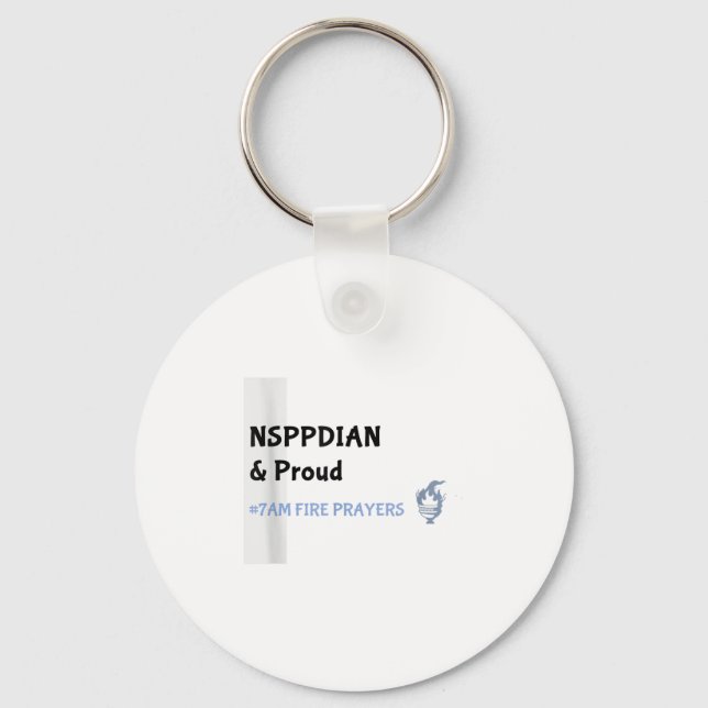 What God Cannot Do Does Not Exist Nsppd Prayer  Key Ring (Front)