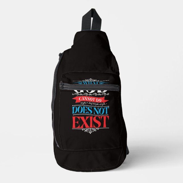What God Cannot Do Does Not Exist Sling Bag (Front)