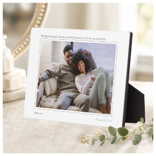 What God Has Joined Couple Photo Plaque