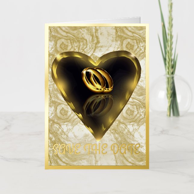 What God Has Put Together Save The Date Foil Greeting Card (Front)