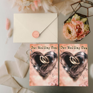 What God has Put Together Wedding (Silver) Foil Invitation Postcard