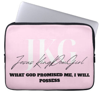 WHAT GOD PROMISED ME, I WILL POSSESS LAPTOP SLEEVE