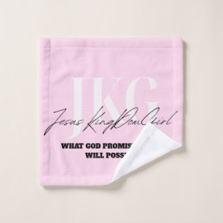 WHAT GOD PROMISED ME, I WILL POSSESS WASH CLOTH