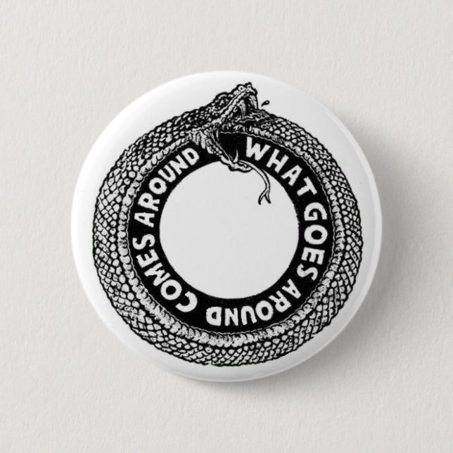 What goes around 6 cm round badge (Front)