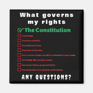 What governs my rights - The Constitution Magnet