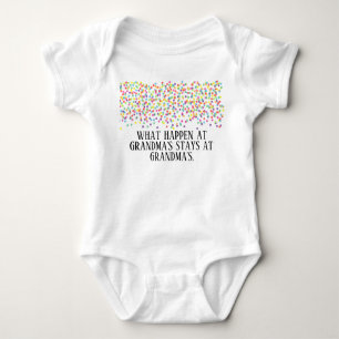 what happen at  grandma's house baby bodysuit