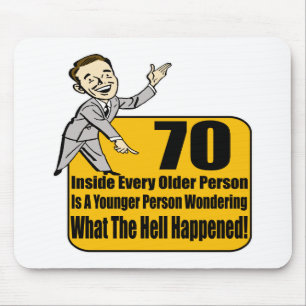 What Happened 70th Birthday Gifts Mouse Pad