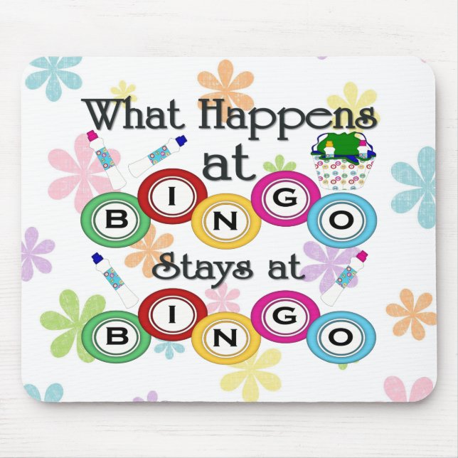 What Happens at Bingo Mouse Pad (Front)