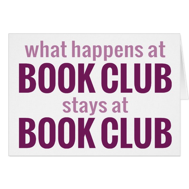What Happens at Book Club Stays at Book Club (Front Horizontal)