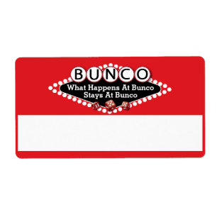 What Happens At Bunco Name Tags Red