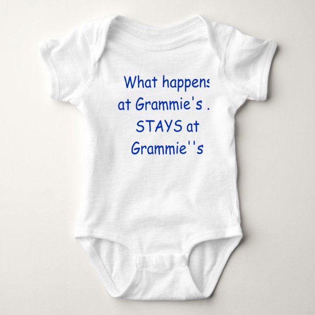 What happens at Grammy's .. STAYS at Grammy's Baby Bodysuit (Front)