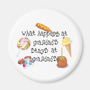 What Happens at Grandad's STAYS at Grandad&ap Magnet