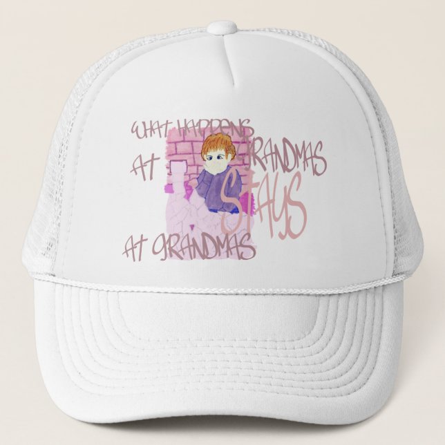 What Happens At Grandmas Trucker Hat (Front)