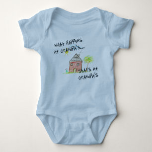 What Happens At Grandpa's Sleeper Baby Bodysuit