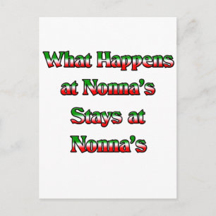 What Happens at Nonna's, Stays at Nonna's Postcard
