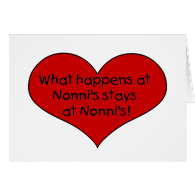 What happens at Nonni's stays (Front Horizontal)
