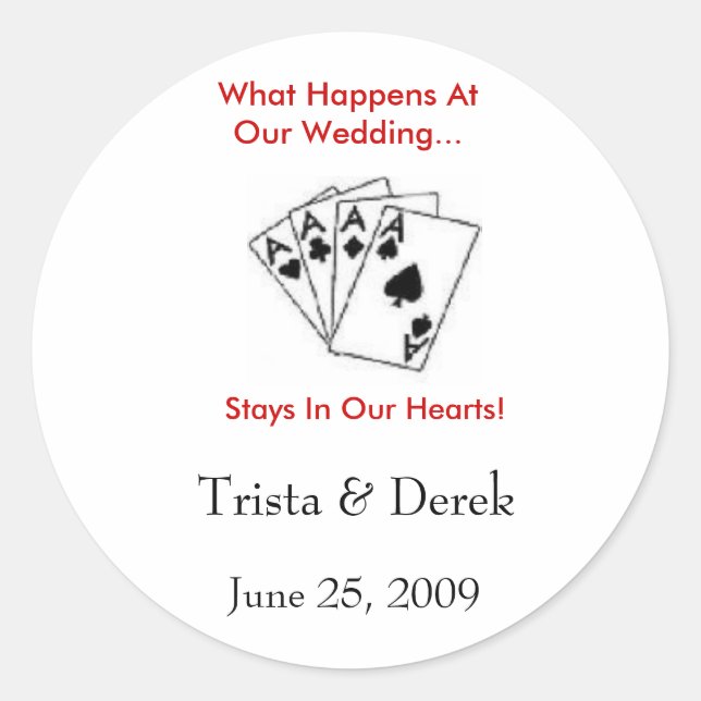 What Happens At Our Wedding...  Sticker (Front)