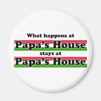 What Happens At Papas House Magnet