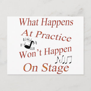 What Happens At Practice copy Postcard