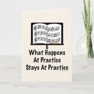 What Happens At Practice Orchestra Greeting Card