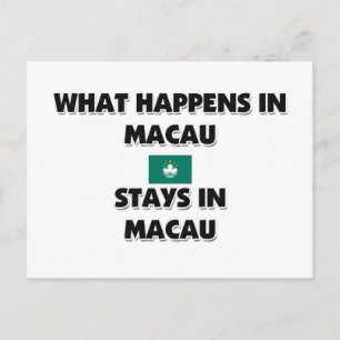 What Happens In MACAU Stays There Postcard