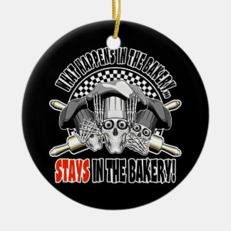 What Happens in the Bakery: Rolling Pins Ceramic Tree Decoration