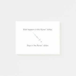 What Happens in the Nurses' Station Post-it Notes