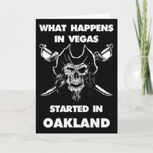 What Happens In Vegas Started In Oakland  Card