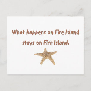 What Happens on Fire Island Postcard