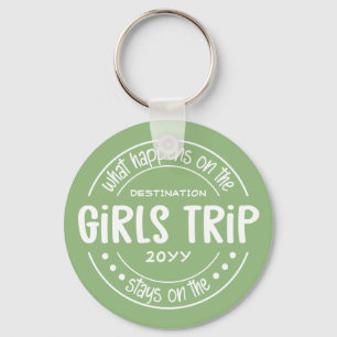 What happens on Girls Trip Custom Girls Weekend Key Ring