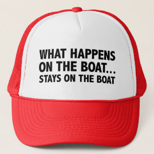 What Happens On The Boat…Stays On The Boat Coffee  Trucker Hat