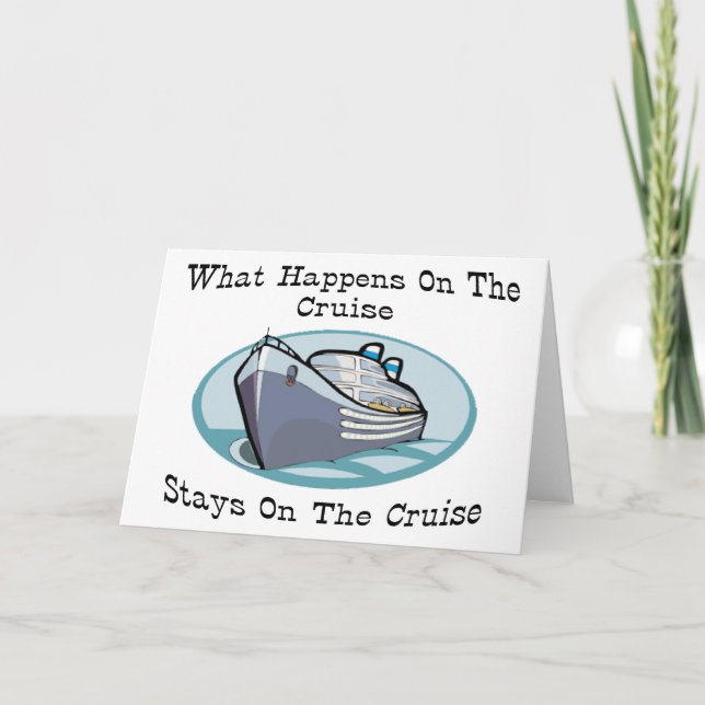What Happens On The Cruise Card (Front)