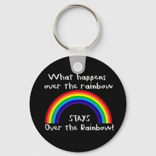 What Happens Over The Rainbow... Key Ring