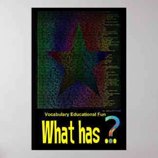 What has...  Star Poster Book Non-Rhyming