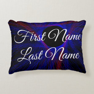 What If Accented Triangle Geometric Accent Pillow