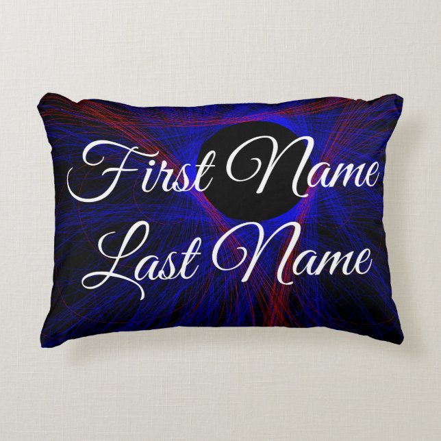 What If Accented Triangle Geometric Accent Pillow (Front)