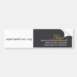 What If Bumper Sticker